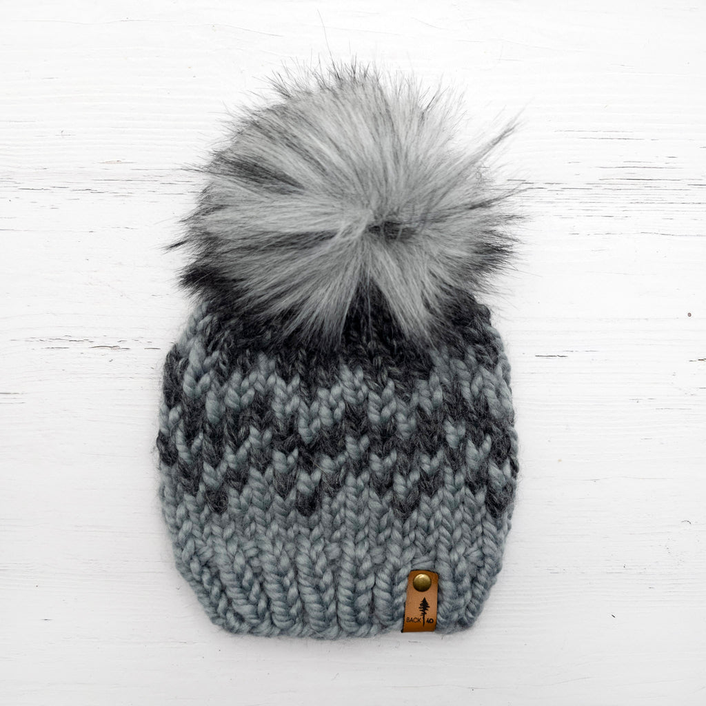 Mountain Beanie (Slate/Charcoal) | 0-3 Months