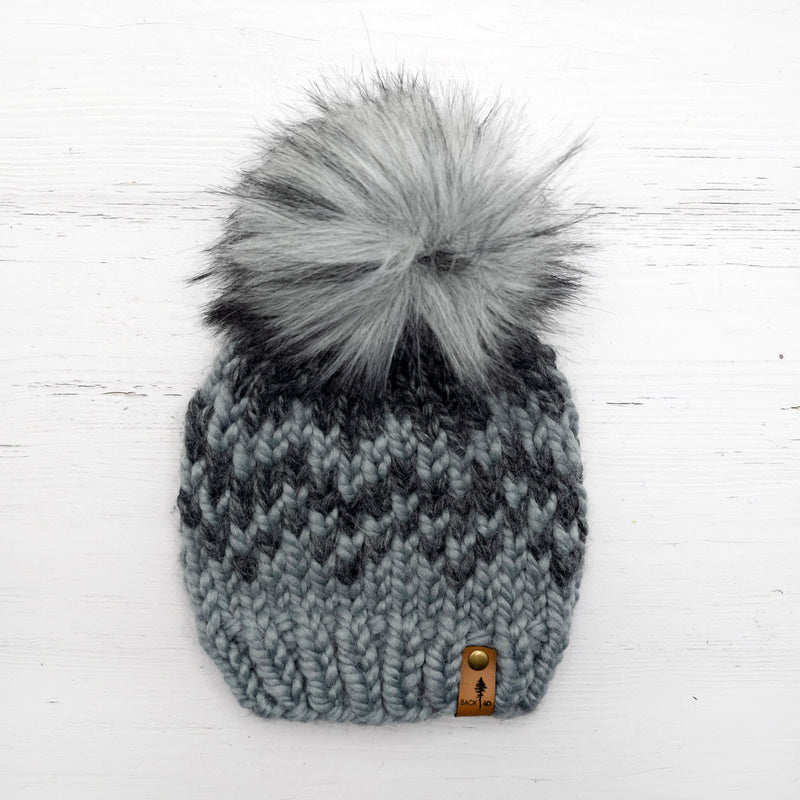 Mountain Beanie (Slate/Charcoal) | 0-3 Months