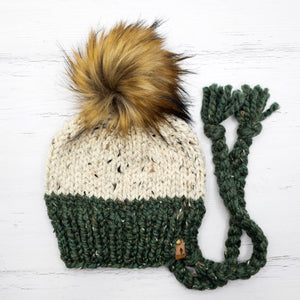 Classic Bonnet (Fir/Oatmeal) | 3-9 Years