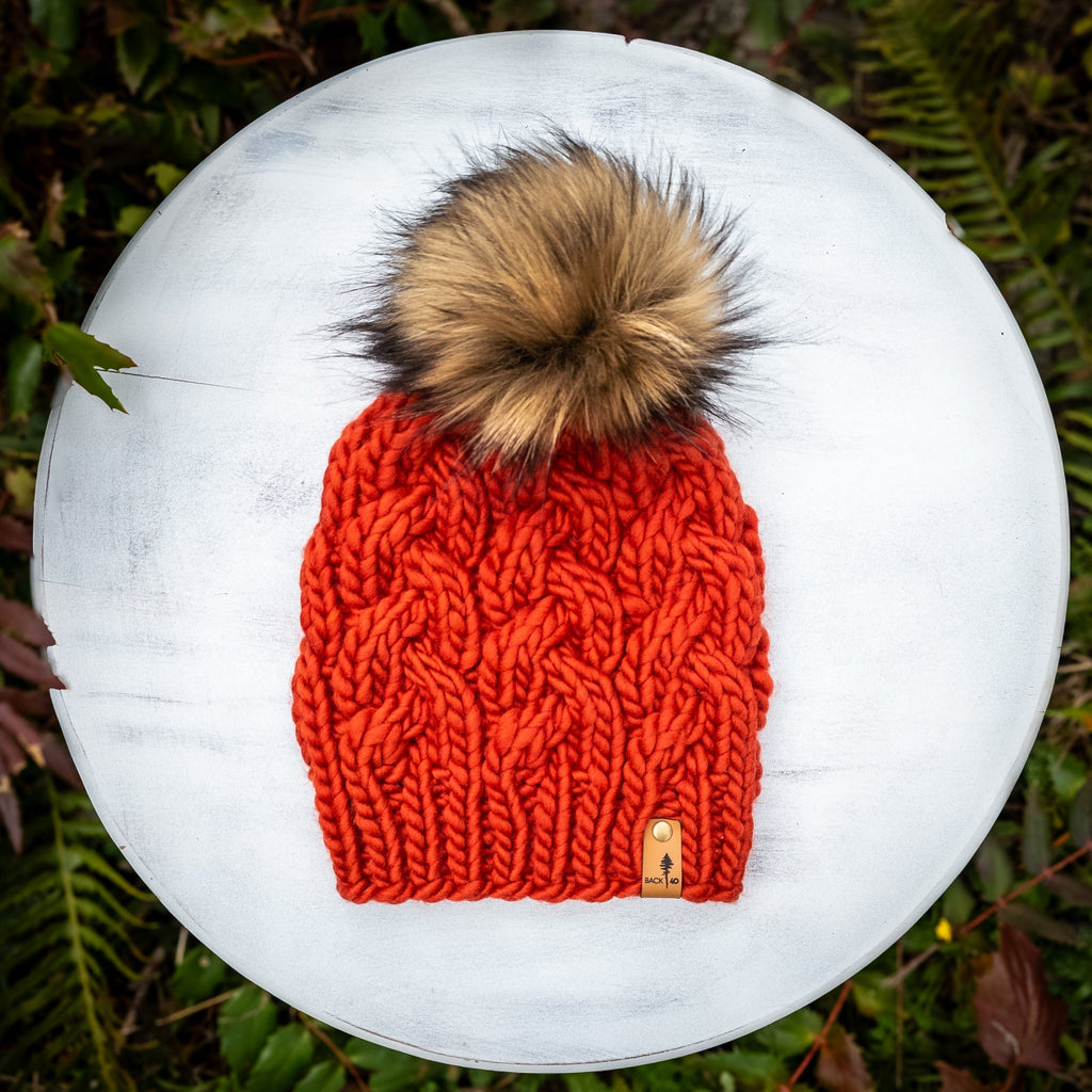 Luxe Line Cable Beanie (Rust) | Adult