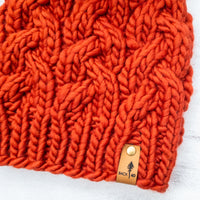 Luxe Line Cable Beanie (Rust) | Adult