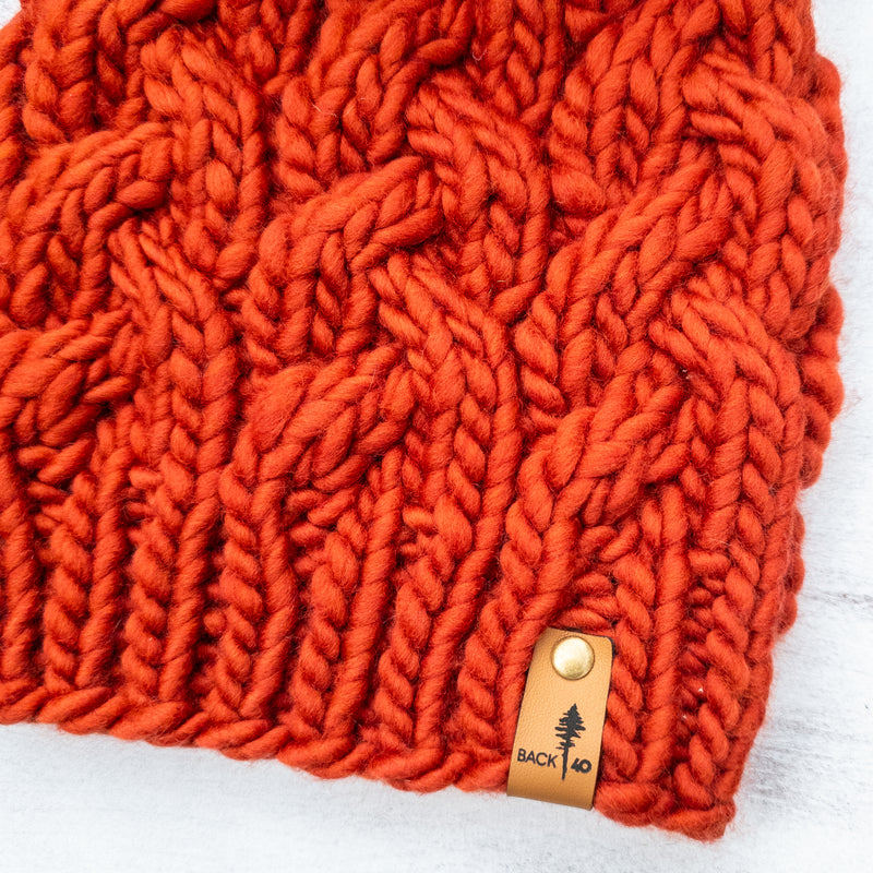 Luxe Line Cable Beanie (Rust) | Adult
