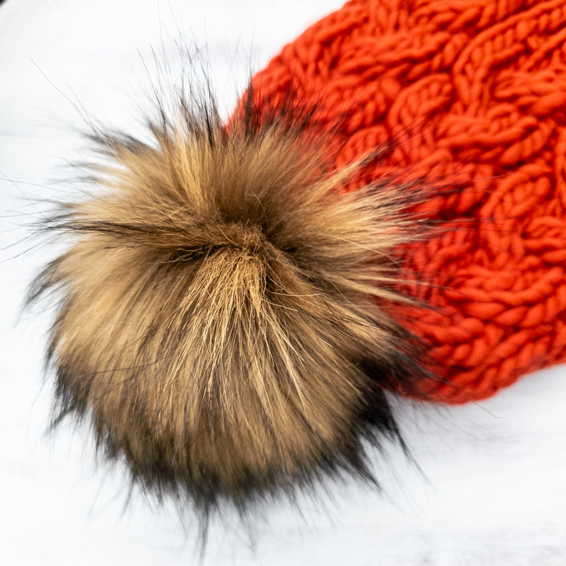 Luxe Line Cable Beanie (Rust) | Adult