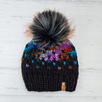 Luxe Line Primaveral Beanie (Black/Dragonfly) | Adult