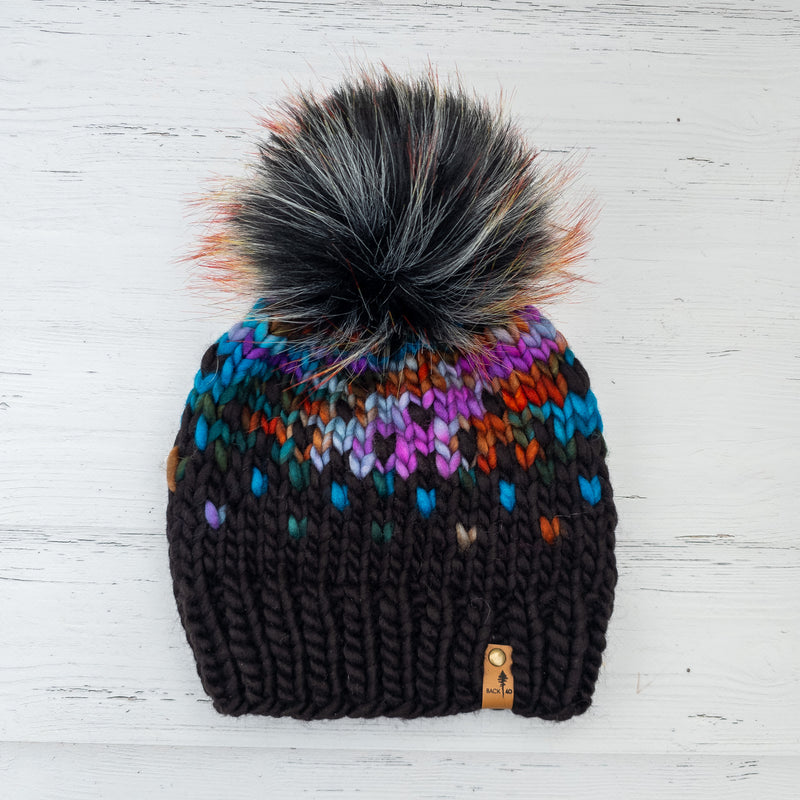 Luxe Line Primaveral Beanie (Black/Dragonfly) | Adult