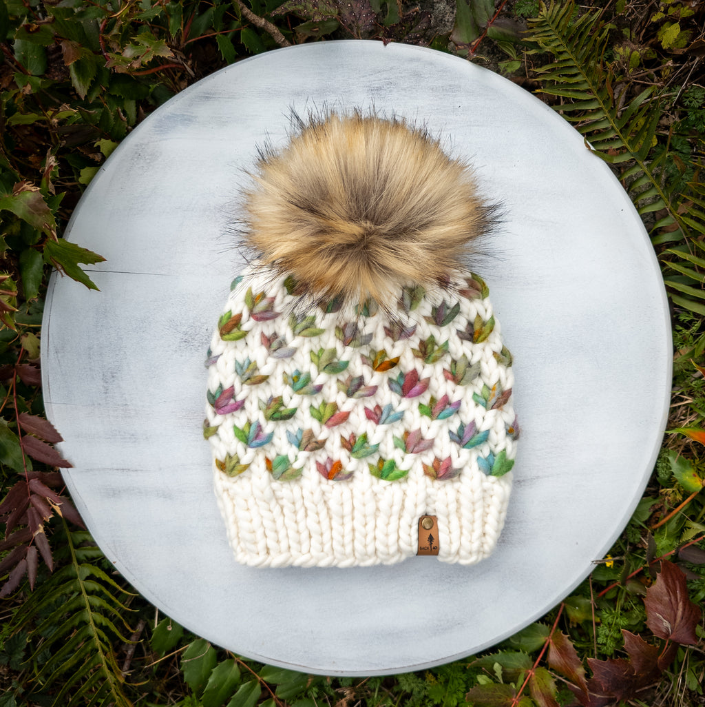 Luxe Line Lotus Flower Beanie (Green Eyed Lady) | Adult