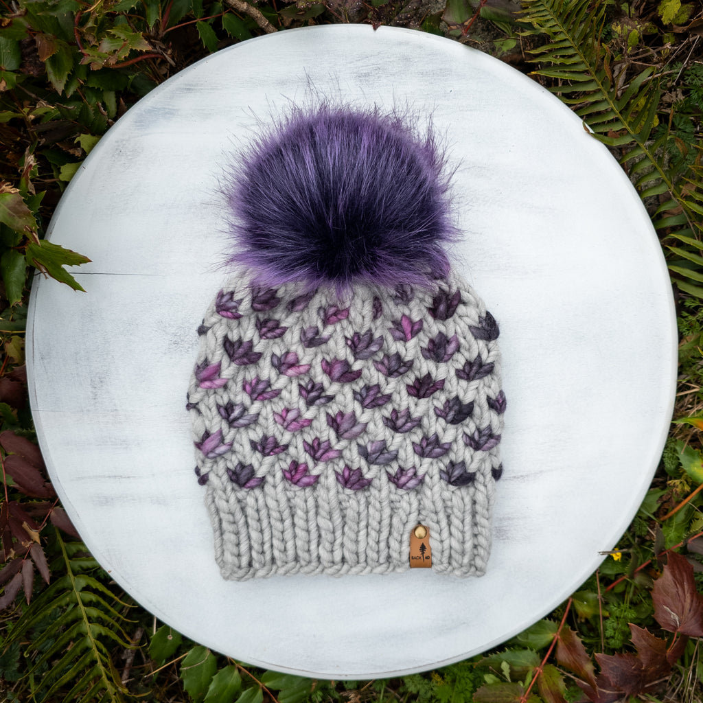 Luxe Line Lotus Flower Beanie (Silver/Single Lot) | Adult