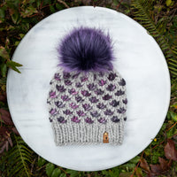 Luxe Line Lotus Flower Beanie (Silver/Single Lot) | Adult