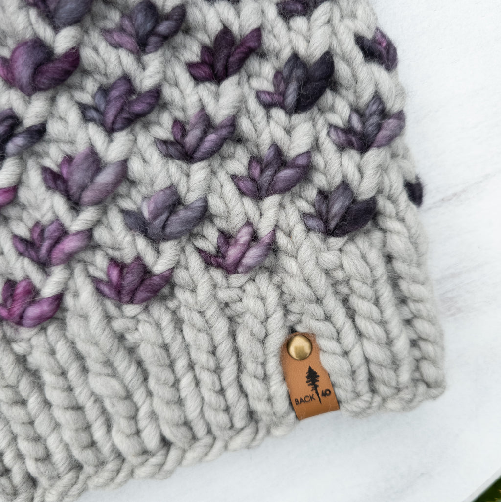 Luxe Line Lotus Flower Beanie (Silver/Single Lot) | Adult