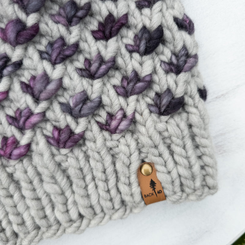 Luxe Line Lotus Flower Beanie (Silver/Single Lot) | Adult