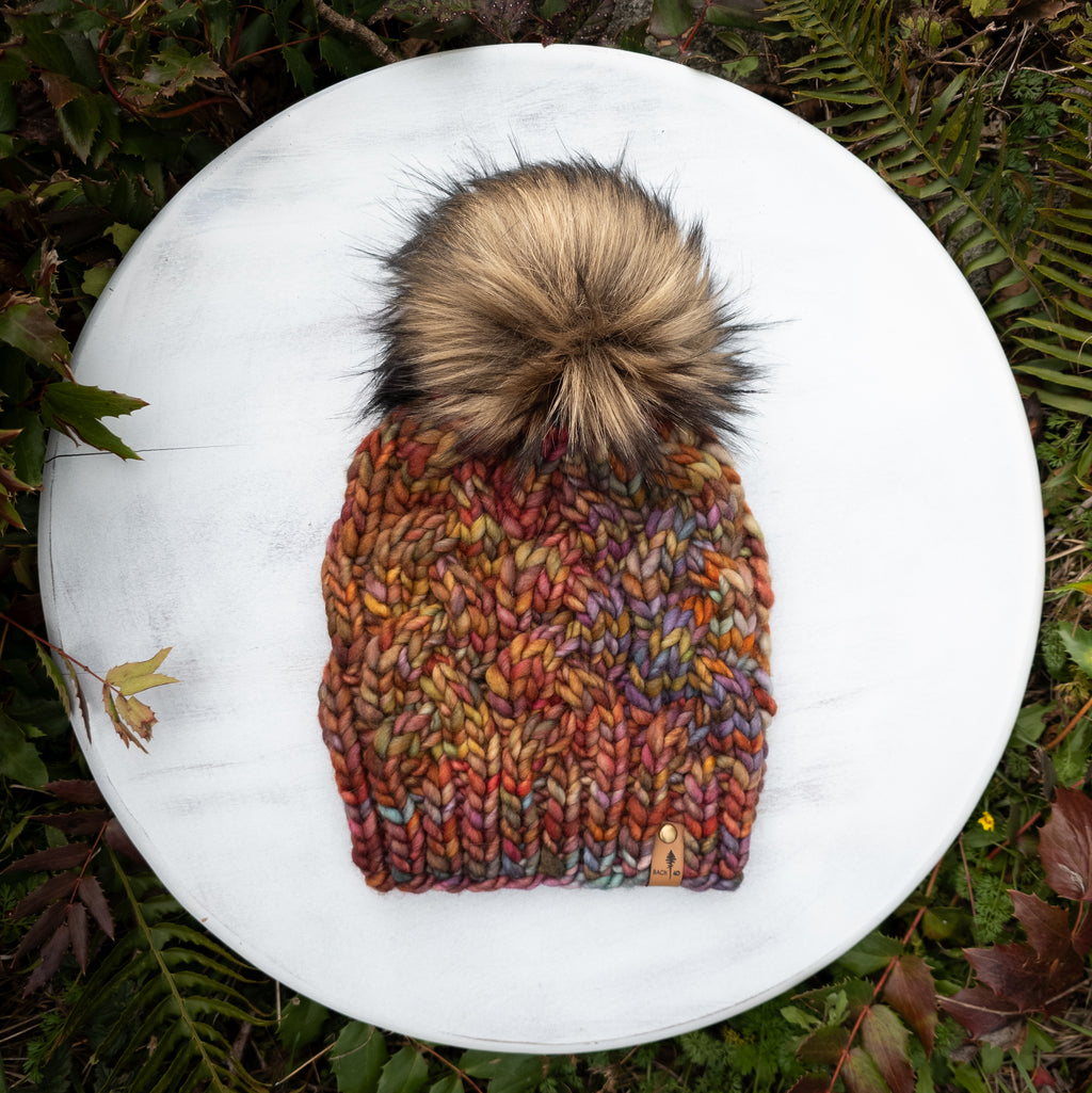 Luxe Line Braided Cable Beanie (Piedras) | Adult