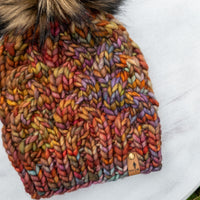 Luxe Line Braided Cable Beanie (Piedras) | Adult