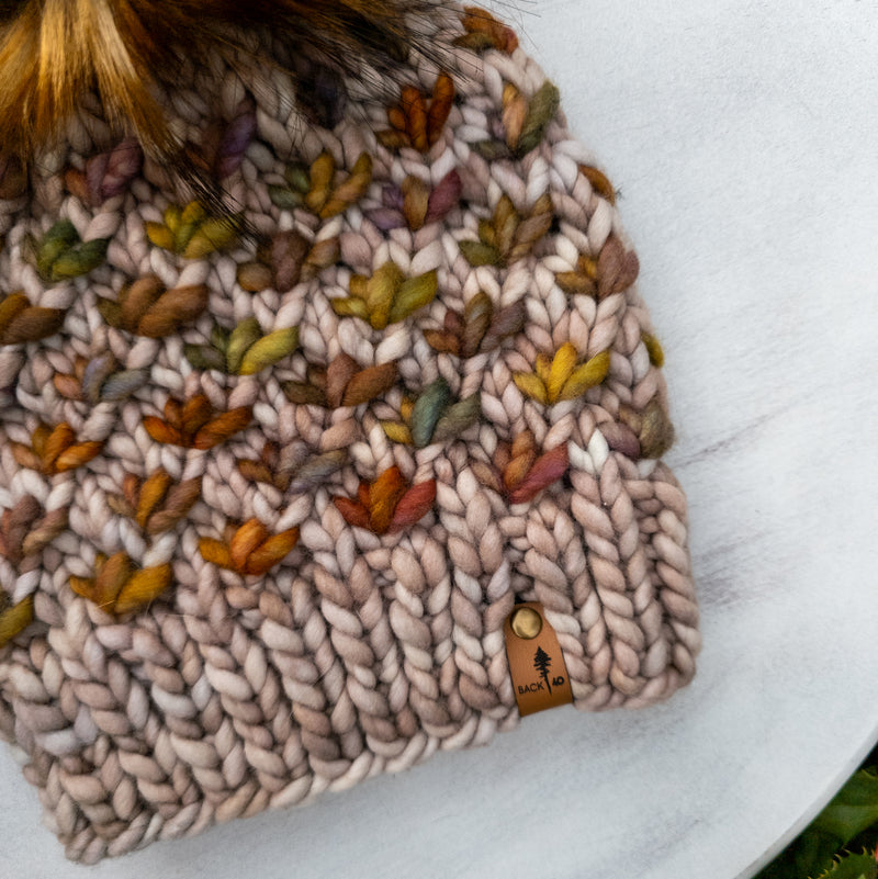 Luxe Line Lotus Flower Beanie (Whole Grain/Piedras) | Adult