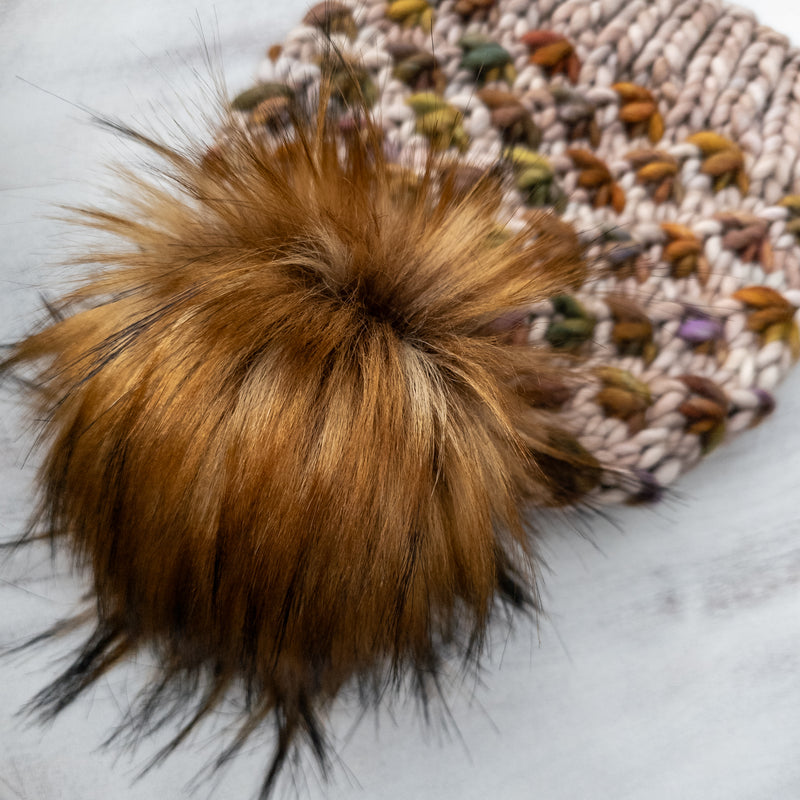 Luxe Line Lotus Flower Beanie (Whole Grain/Piedras) | Adult