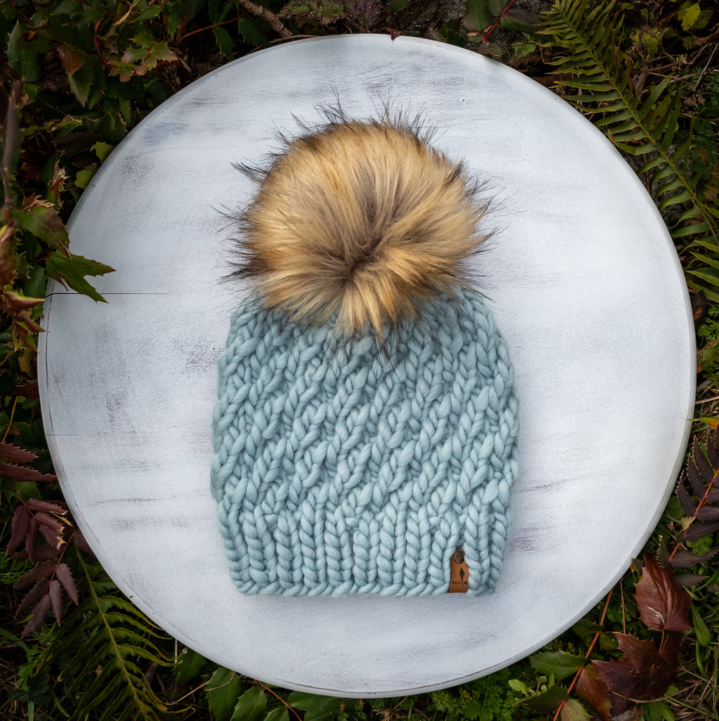 Luxe Line Emilia Beanie (Duck Egg Blue) | Adult