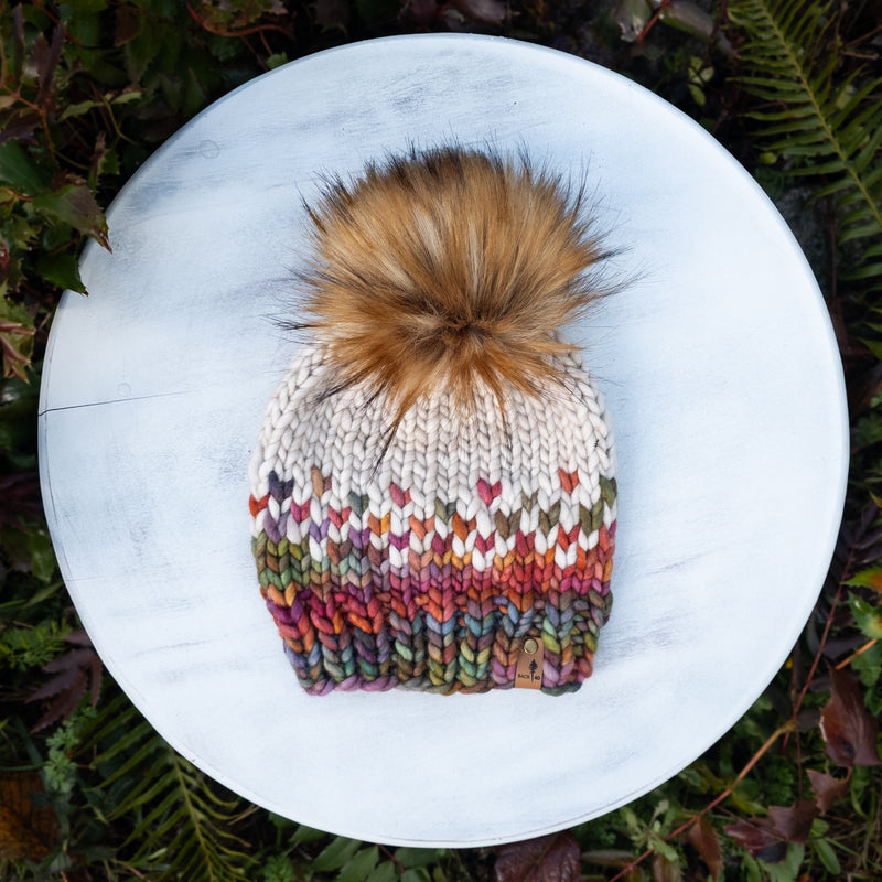 Luxe Line Mountain Beanie (Diana/Fog) | 3-9 Years