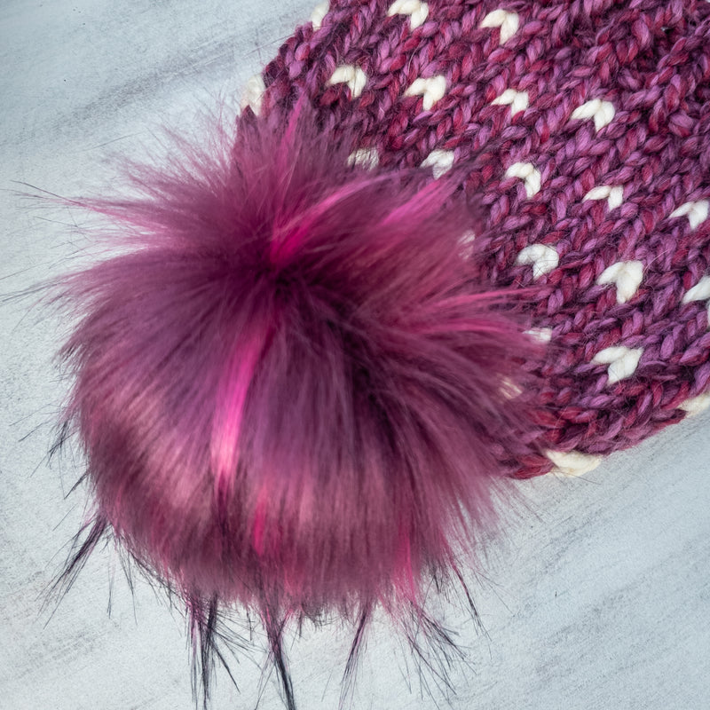 Mini Hearts Toque (Wildberry) | 1-3 Years