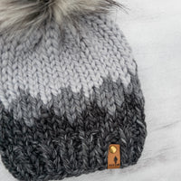Ombre Beanie (Greys) | 1-3 Years
