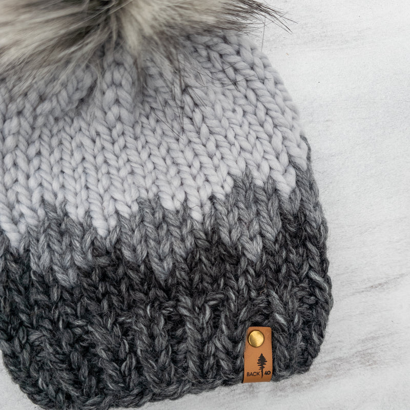 Ombre Beanie (Greys) | 1-3 Years