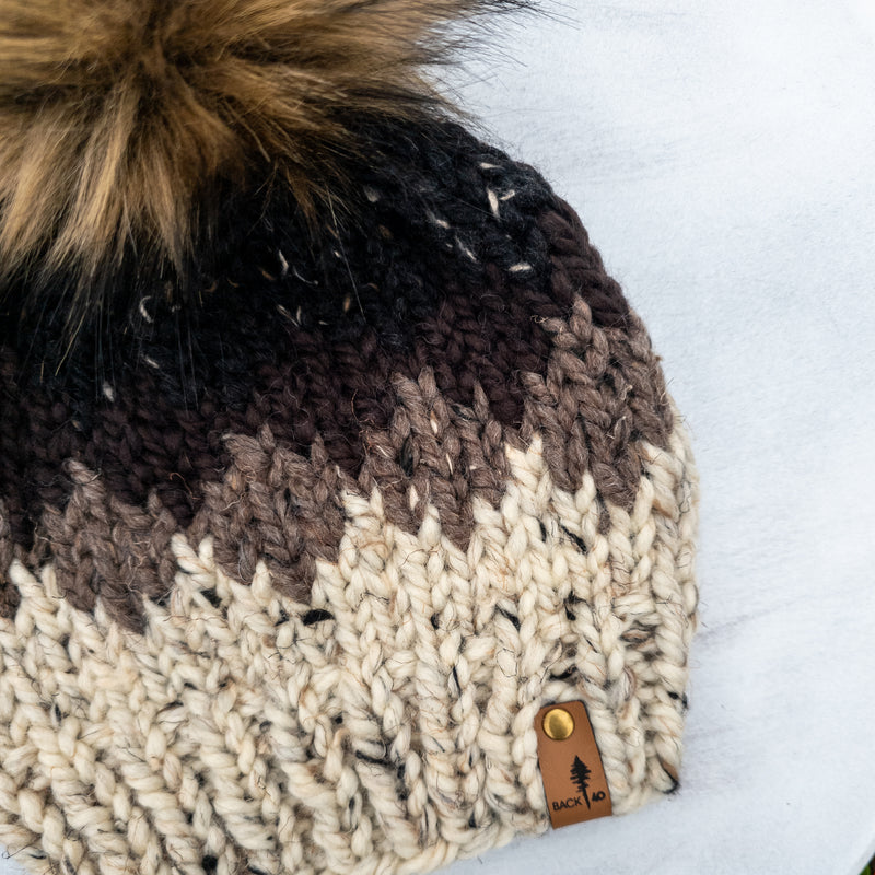Classic Line Ombre Beanie (Oatmeal) | Adult