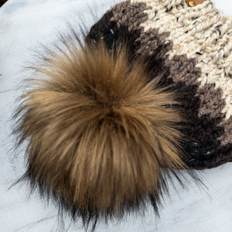 Classic Line Ombre Beanie (Oatmeal) | Adult