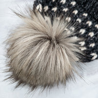 Classic Line Mini Hearts Toque (Charcoal) | Adult