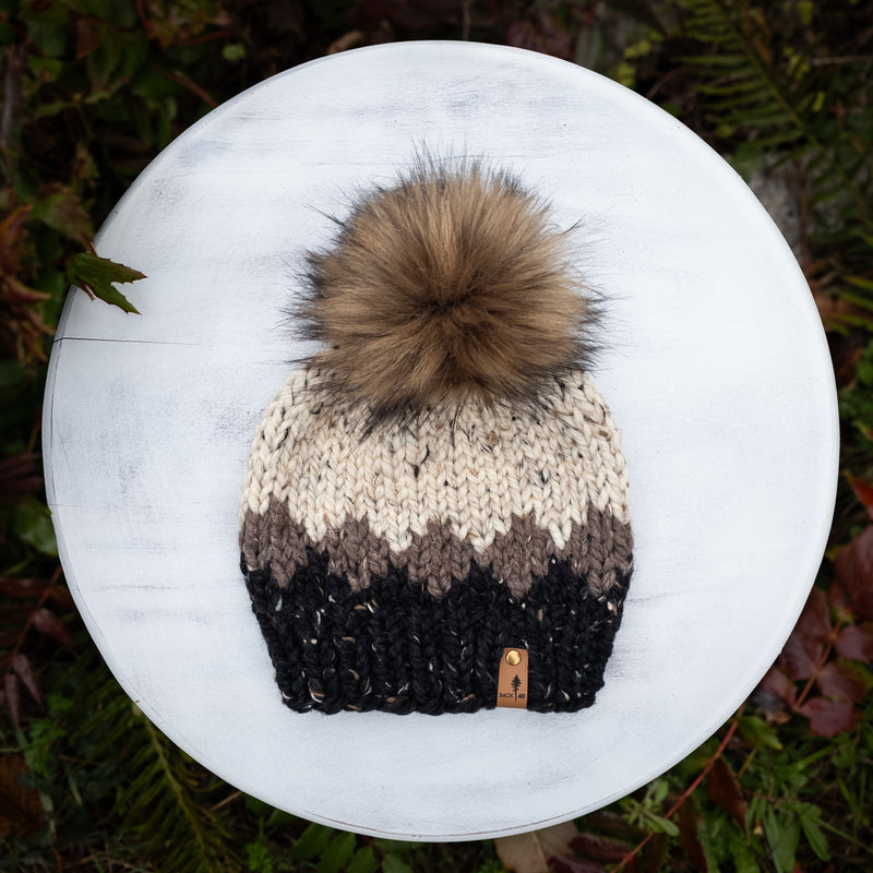 Classic Line Ombre Beanie (Obsidian) | Adult