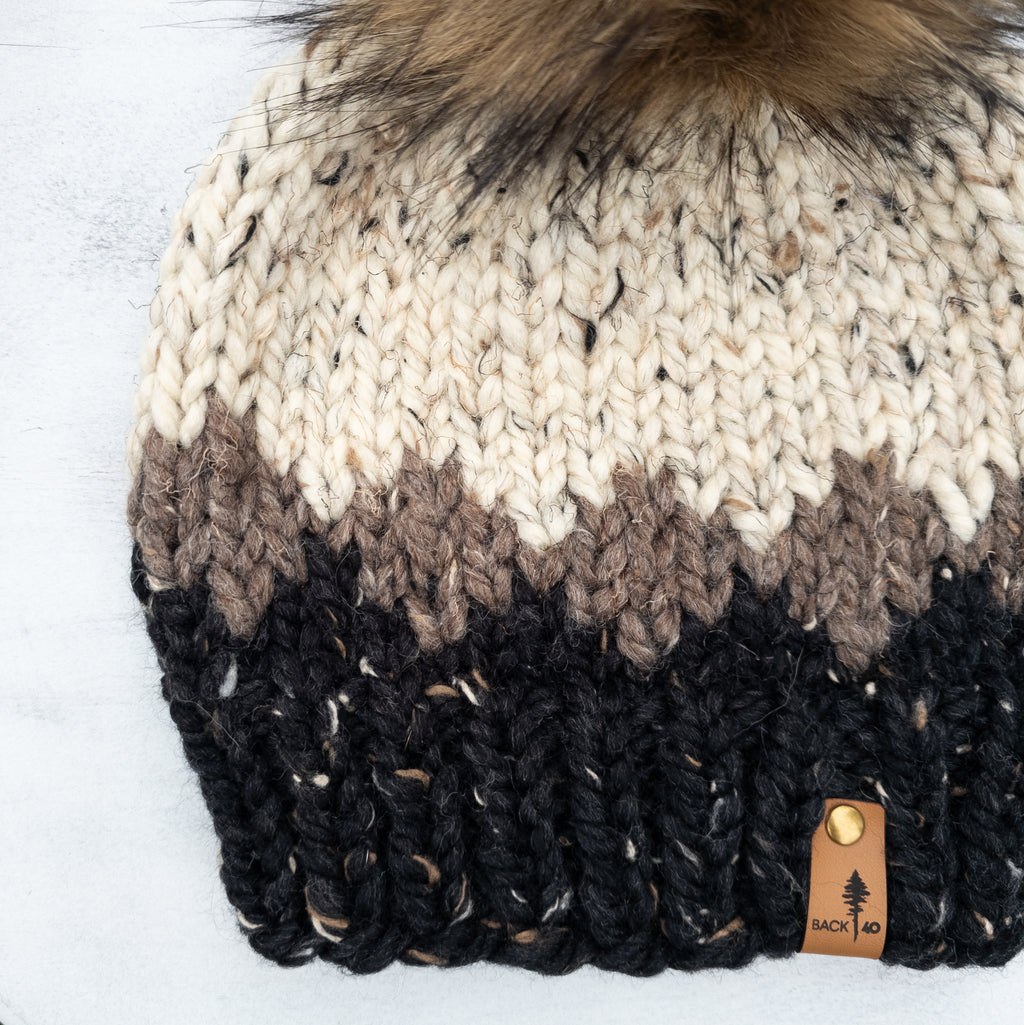 Classic Line Ombre Beanie (Obsidian) | Adult