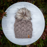 Classic Line Cable Beanie (Driftwood) | Adult
