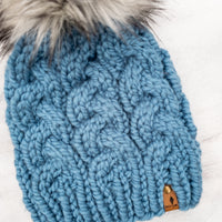 Classic Line Cable Beanie (Cornflower) | Adult