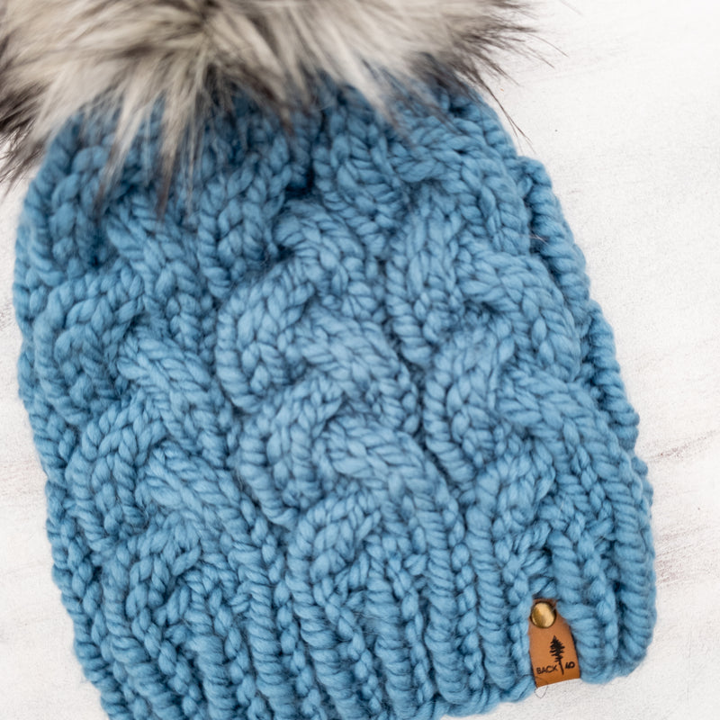 Classic Line Cable Beanie (Cornflower) | Adult