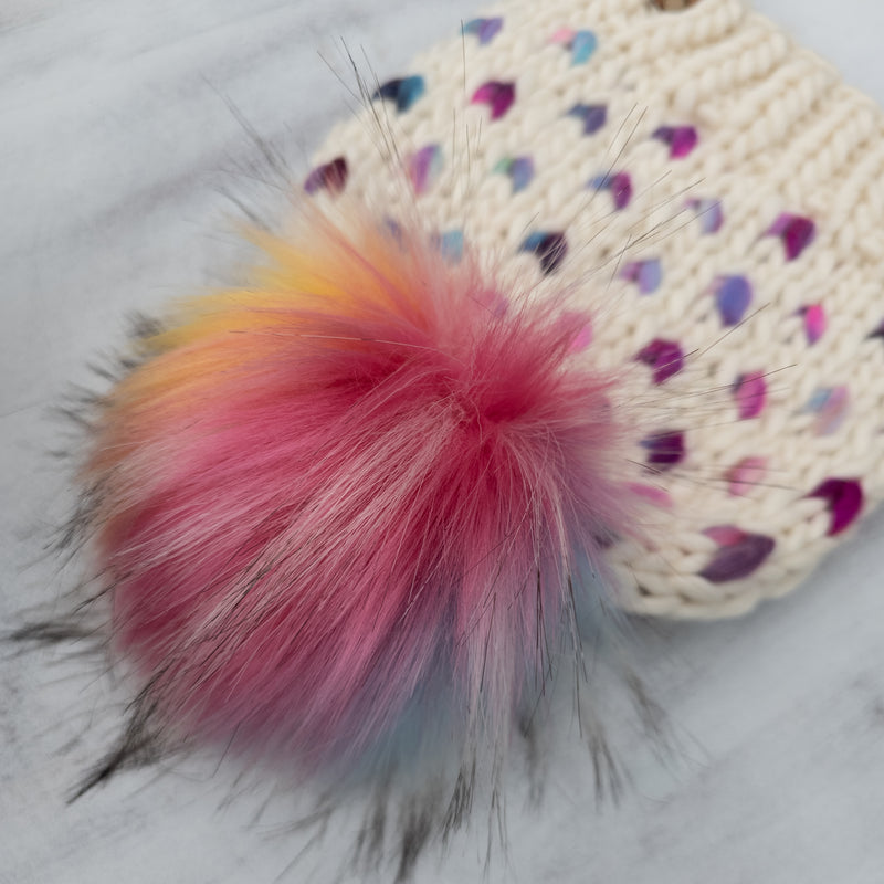 Luxe Line Mini Hearts Toque (Ivory/Unique Color) | 3-9 Years