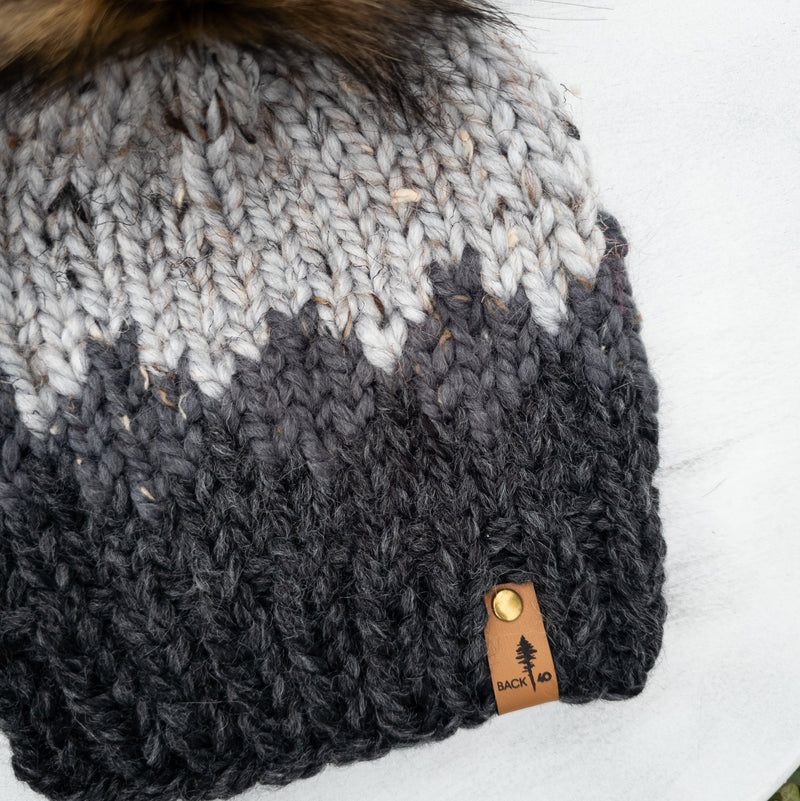 Ombre Beanie (Charcoal) | 3-9 Years