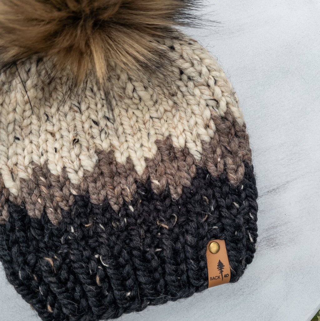 Ombre Beanie (Obsidian) | 3-9 Years