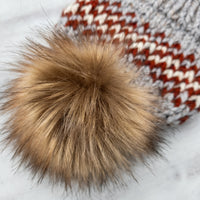 Cascadia Beanie (Marble Grey/Spice) | 3-9 Years