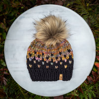 Luxe Line Primaveral Beanie (Black/Piedras) | Adult