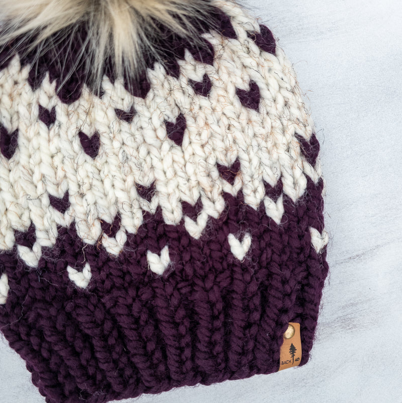 Primaveral Beanie (Eggplant/Wheat) | 3-9 Years