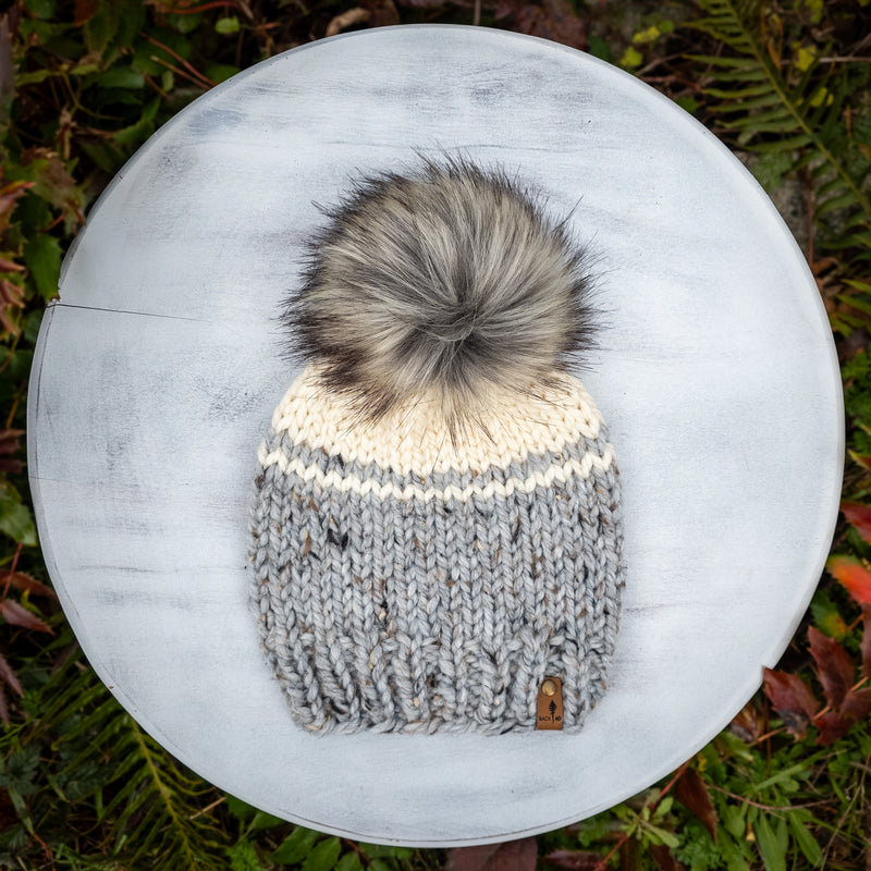 Classic Beanie (Marble Grey/Ivory)  |  3-9 Years