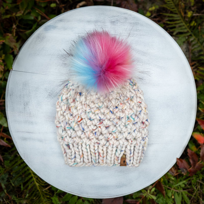 Luxe Line Liana Beanie (Glow up White) | Teen