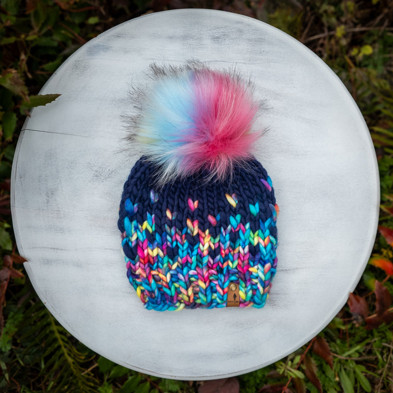 Luxe Line Primaveral Beanie (Sweet Emotion/Navy) | 1-3 Years