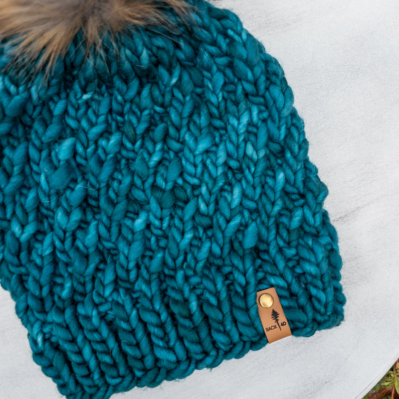 Luxe Line Emilia Beanie (Teal Feather) | Adult