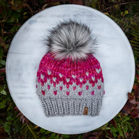 Luxe Line Primaveral Beanie (Silver/English Rose) | Adult