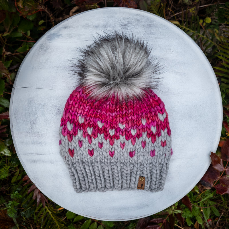 Luxe Line Primaveral Beanie (Silver/English Rose) | Adult