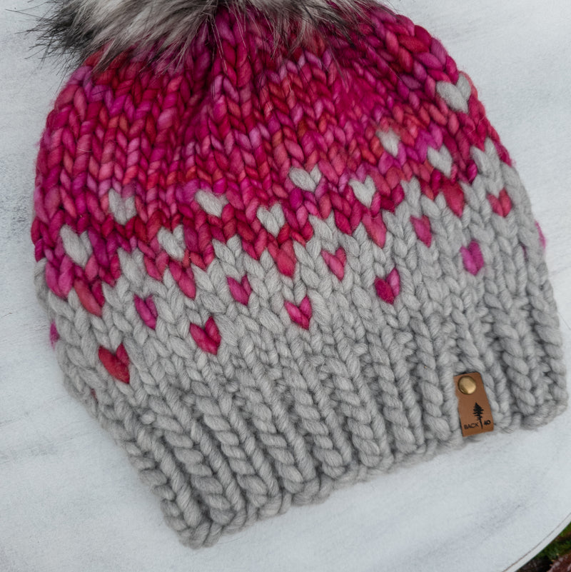 Luxe Line Primaveral Beanie (Silver/English Rose) | Adult