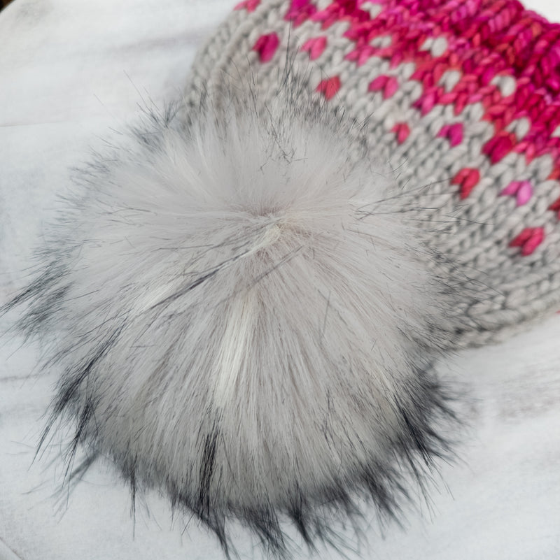 Luxe Line Primaveral Beanie (English Rose/Silver) | Adult LG