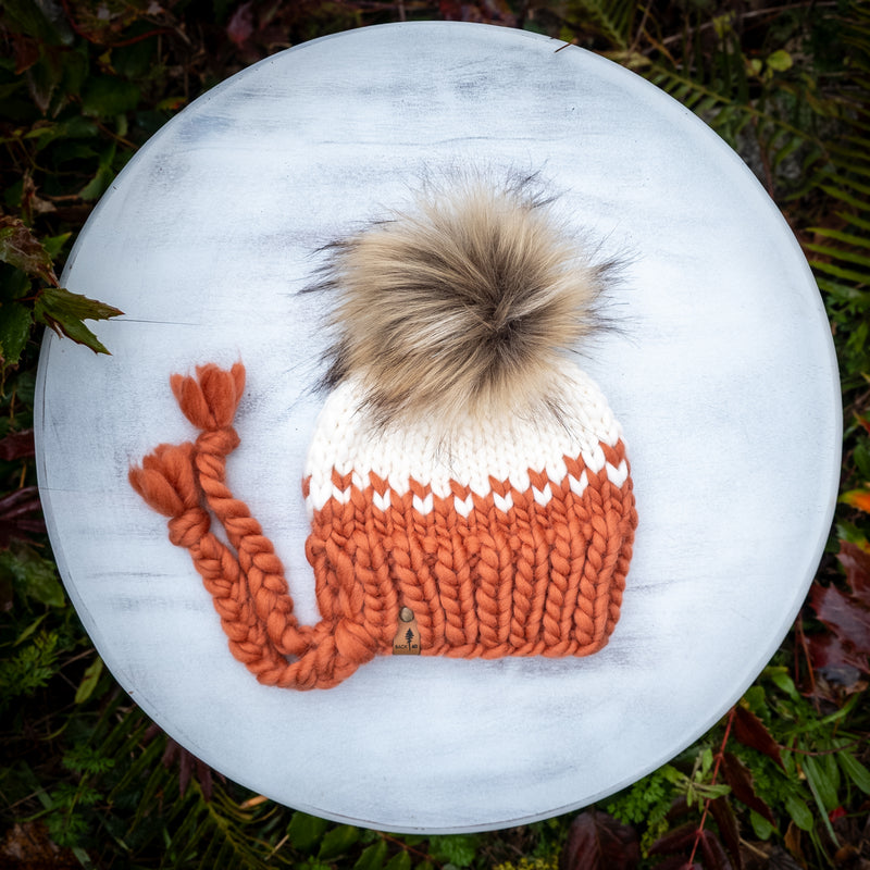 Luxe Line Classic Bonnet (Earthy Orange) | 6-12 Months