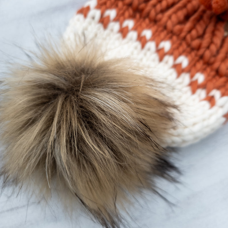 Luxe Line Classic Bonnet (Earthy Orange) | 6-12 Months