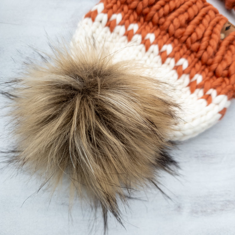 Luxe Line Classic Bonnet (Earthy Orange) | 6-12 Months