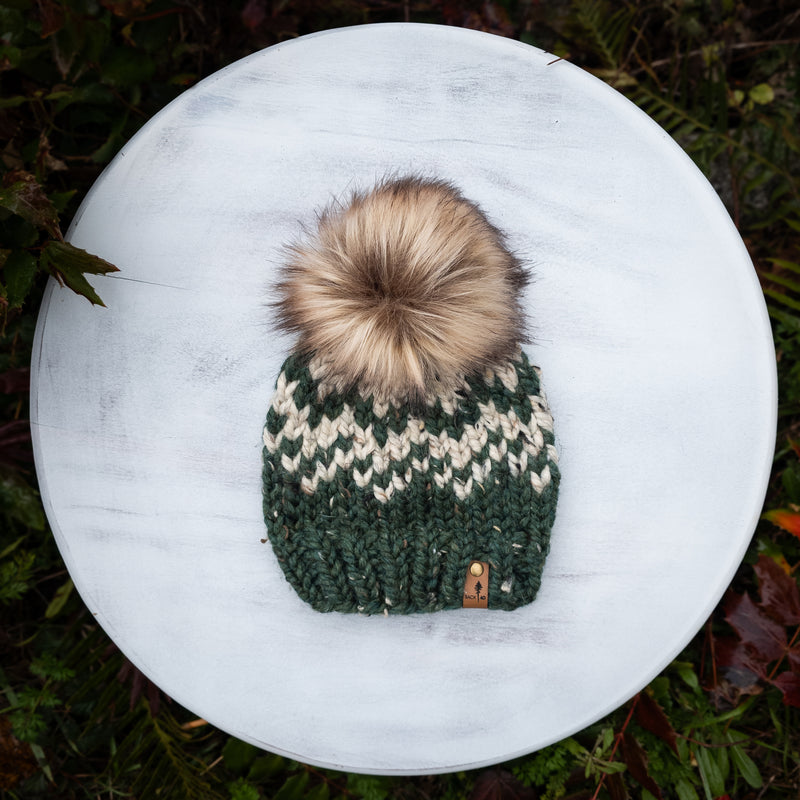 Mountain Beanie (Fir/Oatmeal) | 6-12 Months
