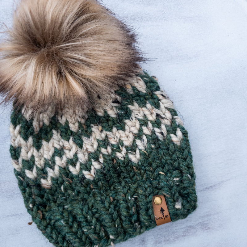 Mountain Beanie (Fir/Oatmeal) | 6-12 Months
